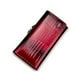 thumbnail image 1 of Qarigey Cartera larga de cuero con cierre de cremallera, bolsillo para monedas, monedero para almacenamiento de dinero, tarjetero de crédito y Carteras Vino rojo, 1 of 6