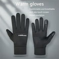 thumbnail image 6 of Windproof and Waterproof Outdoor Gloves, Touch Screen, Thumb and Index Finger Fingertips, Warm Gloves for Running, Cycling (black,XL), 6 of 7