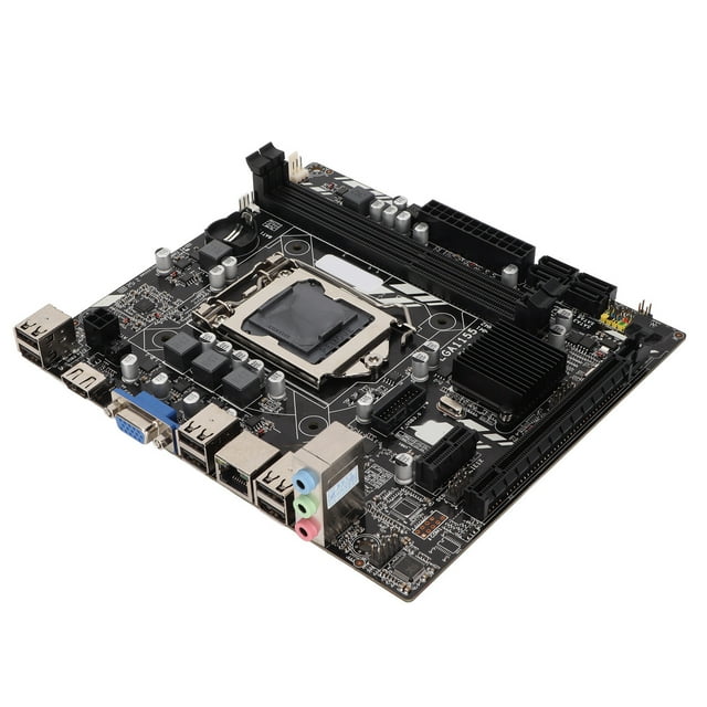 Placa Base de Computadora Bling Bling Tarjeta de Red de 100 M Memoria DDR3 de Canal Doble de 1155 Pines