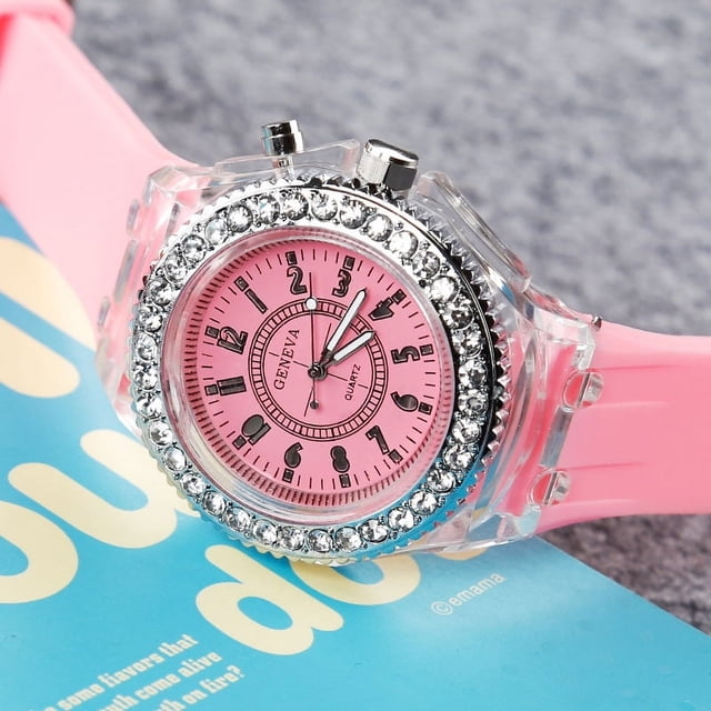 Reloj luminoso de silicona para hombre, reloj led con luz, reloj luminoso para escuela secundaria