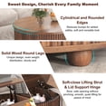 thumbnail image 2 of ANPOO Round Lift Top Coffee Table with Storage, 34.6" Fluted Center Table for Living Room, Modern Circle Drum Table, Mid Century Furniture for Small Space, 2 of 7