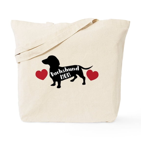 CafePress - Dachshund Mom Tote Bag - Unisex Canvas Tote Bag, Beige, 1-Piece