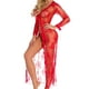 thumbnail image 5 of Conjunto de ropa interior sexy Traje de lencería de encaje Ropa sexy lavada a mano para adultos, Rojo, XXL Inevent XX000040-32, 5 of 7