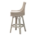 thumbnail image 2 of bali & pari Bella Swivel Rattan Bar Stool with Cushion - Grey, 2 of 6