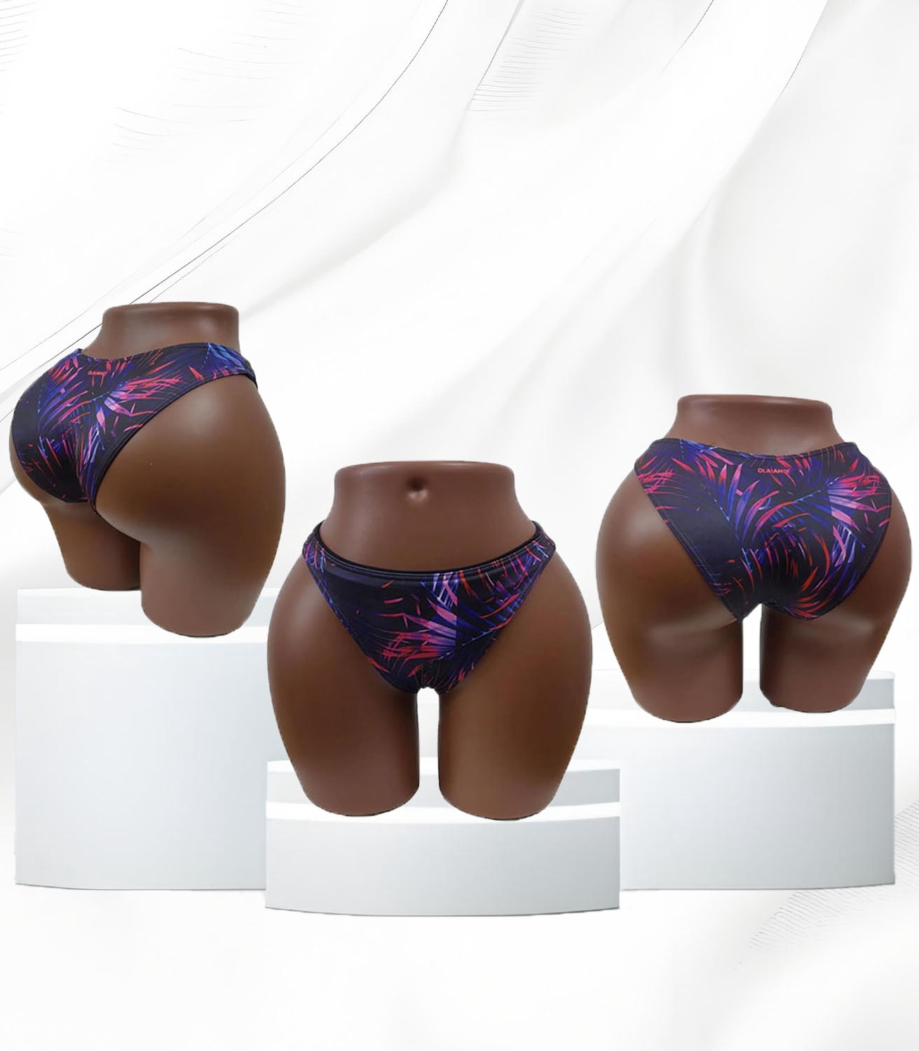 Brazilian Curvy Hip BBL Mannequin, Half Body African American Female with Full Hip, Curvy Hips for Fashion Mannequin Display(HP01T)