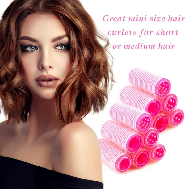 Hair Curlers Hair Rollers for Short Hair Medium Hair Hair Curlers No Heat for Short Hair Hair Curlers Spiral Curls Mini Size Hair Curlers Rollers Heatless Hair Curlers Rollers with Hair Pins Comb Walm...
