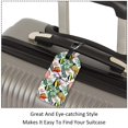 thumbnail image 3 of Square 2Pack PU Leather Watercolor Tropical Fish Cruise Luggage Tag with Privacy Cover and Name ID Tag for Travel Handbags Backpacks Luggage Tags, 3 of 6