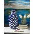 thumbnail image 2 of IMAX Corporation Maine Tall Vase in Blue, 2 of 2
