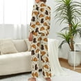 thumbnail image 3 of Top-kevin Womens Pajamas Set Croissant Pancake Strawberry Soft Long Sleeve Sleepwear Button Down Sets, 3 of 12