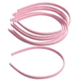thumbnail image 2 of Wxqbjtam 10pcs Women Girls Satin Plain Headband Alice Ban Hair Band DIY Pink, 2 of 9
