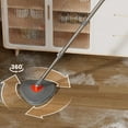 thumbnail image 2 of Dual Chamber Spin Mop and Bucket System, Separate Dirty Water, Set with Self-Wringing 360° Rotating Head, Includes 4 Washable Microfiber Pads. (Orange), 2 of 4