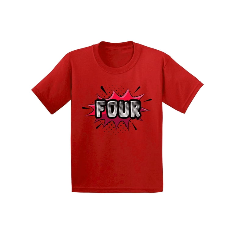 4 year old boy birthday shirt