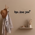 thumbnail image 5 of Wooden Love You Goodbye Wall Sign, Rustic Home Decor Plaque, Entryway Greeting Board, Farmhouse Style Interior Ornament, Sentimental Message Hanging Art, 5 of 7