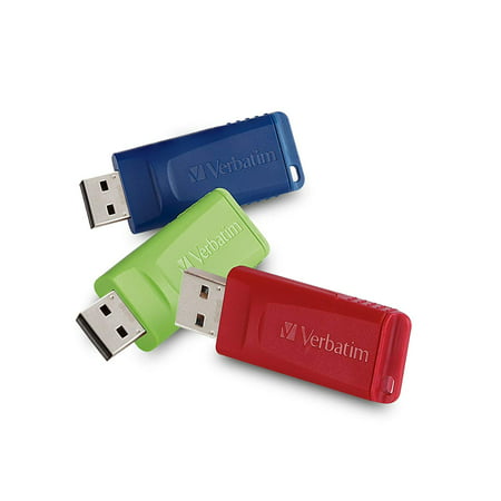 8GB Store 'n' Go USB Flash Drive - PC / Mac Compatible - 3pk - Red, Green, Blue, Download, store, and transfer up to 8GB of files across any USB 2.0- compatible.., By (Best Way To Transfer Files From Pc To Mac)