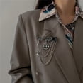 thumbnail image 3 of Broche con colgante de borla oscura para hombres y mujeres, broches barrocos de diamantes de imitación Vintage, Punk, Stay Gothic, Harajuku, joyería de calle, 3 of 4