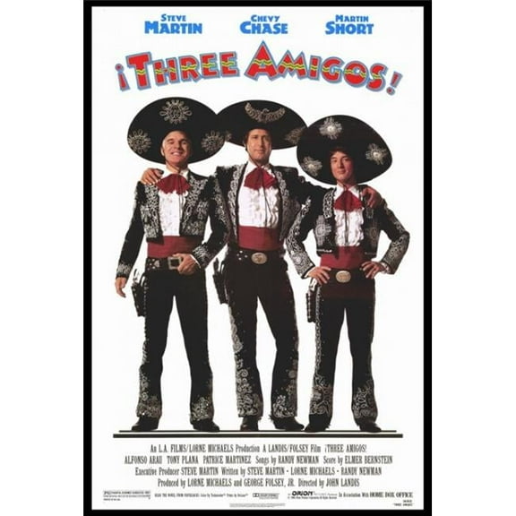 Pop Culture Graphics MOVAF7205 Three Amigos Movie Poster Print, 27 x 40