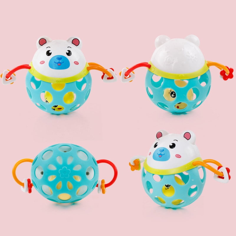 Cute Baby Rattle Animal Frog Tiger Ball Teether Infants Toy Best Baby Toys 
