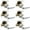 Chrome, variant on Villar Home Designs Door Lever Lara Black Keyed 6 Pack