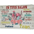 thumbnail image 2 of Hair Salon Wall Art Teamwork Pictures Wall Decor Rustic Hair Stylist Salon Canvas Decor Prints Painting Framed Artwork for Office Barbershop Makeup Room Ready to Hang 12"x16", 2 of 6