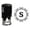 Black, variant on Printtoo Office Stationary Self Inking Octagon Celtic Swirl Frame S Alphabet Monogram R-40 Rubber Stamp-Black