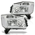 thumbnail image 3 of AJP Distributors Pair LED DRL Tube Bar Driving Head Lights Lamps Assembly Left+Right Chrome Compatible/Replacement For Nissan Armada Titan 2004 2005 2006 2007 2008 2009 2010 2011 2012 2013 2014 2015, 3 of 10
