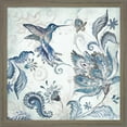 thumbnail image 3 of Great Art Now Watercolor Boho Blue Hummingbird by Tre Sorelle Studios, 2 Piece Framed Art Set Each 13.5W x 13.5H, 3 of 3