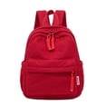 thumbnail image 2 of Stylago School Backpack for Women Medium Corduroy Bookbag College Students Casual Travel Laptop Bag Multiple Pockets Daypack Red, 2 of 5