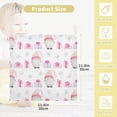 thumbnail image 2 of SKYSONIC Pink Cute Scandinavian Gnomes Baby Muslin Washcloths Face Towel, 3 PCS Watercolor Christmas Burp Cloths Cotton Wipes Infant Wash Cloth for Newborn Boys Girls 12"x12", 2 of 7