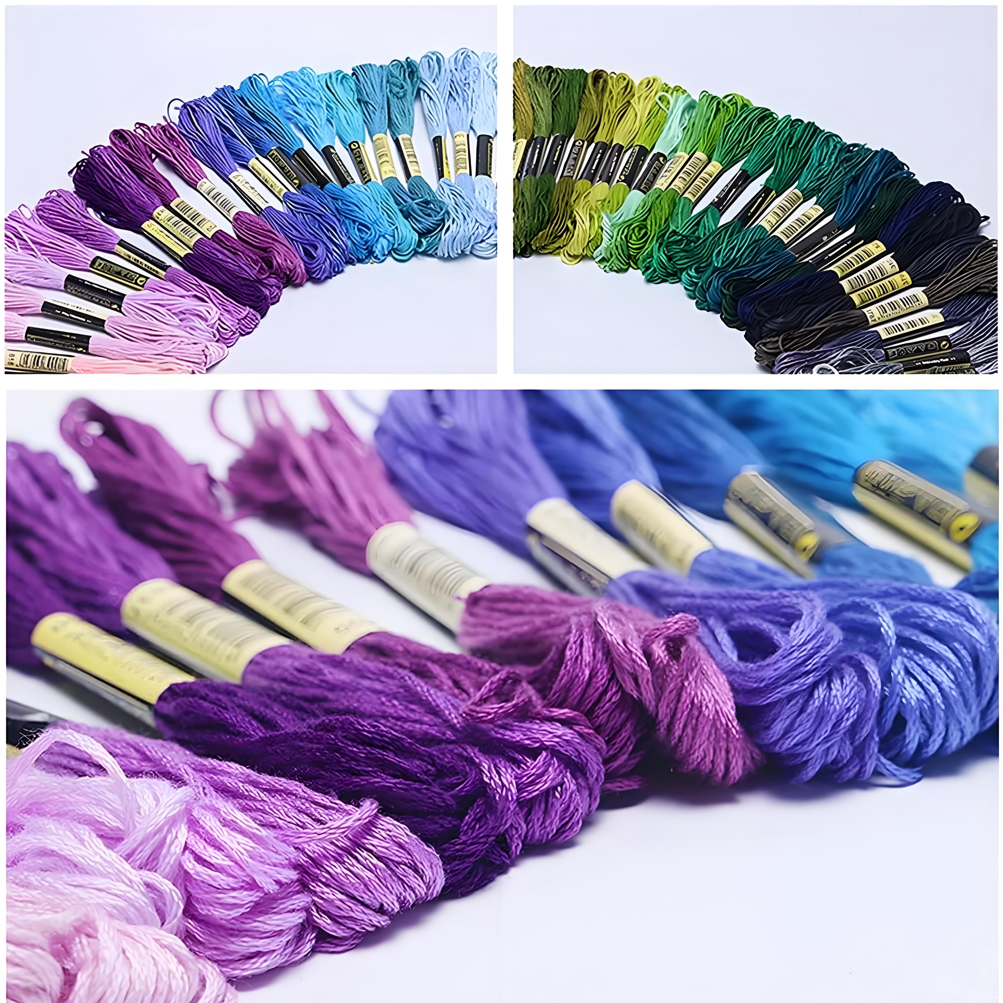 PIERCINGFUN 150 Color Embroidery Floss，Cross Stitch Threads, Bracelet Yarn, Craft Floss Kit