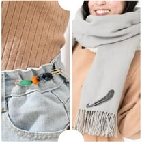 5 Pieces 5 Styles Extra Large Safety Pins Vintage Chic Brooch Pins Decorative Safety Pins for Shirt Blanket Shawl Cardigan Crafts