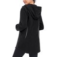 thumbnail image 4 of MoFiz US Women's Polar Fleece Hooded Jacket Full Zip Outwear with Pockets, 4 of 8