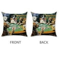 thumbnail image 5 of Funny Dogs Pillow Covers，Dogs Playing Poker Throw Pillow Cover，Dogs Playing Poker Pillows，Dog Pillows for Bed Decorative，Dog Gifts for Women, 5 of 8