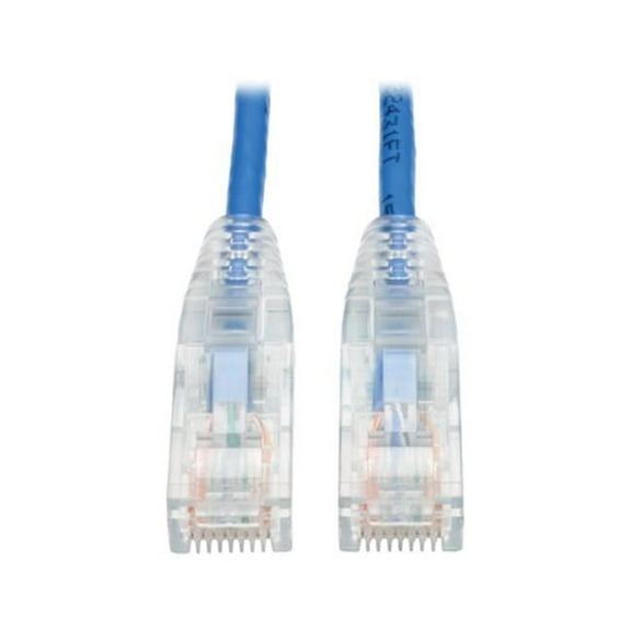 6 ft. Cat6 Patch Cable Slim Gigabit Molded Snagless UTP Pvc, Blue