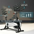 thumbnail image 6 of Demifill Exercise Bike, Silent Magnetic Resistance Stationary Bike for Home, Workout Bike with Comfortable Seat Cushion, Magnetic Stationary Bike with Heart Rate, Silver, 6 of 9