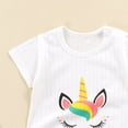 thumbnail image 5 of NIEWTR Preemie 12-18 Months One-Piece Baby Romper Cartoon Baby Bodysuit Cute Short Sleeved Baby Romper A18-Yellow, 5 of 6