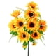 thumbnail image 2 of Ramo de flores artificiales realista | Flores de seda sintética de 48 cm con tallos robustos | Flores artificiales resistentes a la decoloración para decoración de eventos en casa, oficina y hogar |, 2 of 8