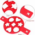 thumbnail image 2 of Silicone Pancake Mold, 7 Ring Pancake Maker, Nonstick Kitchen Tool Ring Maker Pancake Accessories Ring Egg Flip Round Egg Mold Cheese Egg Cooker Kitch, 2 of 4