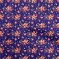 thumbnail image 1 of oneOone Cotton Flex Dark Blue Fabric Florals Sewing Material Print Fabric By The Yard 40 Inch Wide, 1 of 4