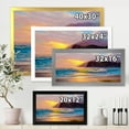 thumbnail image 4 of Designart 'Sunrise Glow On The Sea Waves V' Nautical & Coastal Framed Art Print, 4 of 4