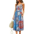 thumbnail image 1 of Nouvelle Robe Décontractée Décontractée Poche Robe de Plage Imprimé Floral Robe de Plage, 1 of 3