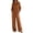 Brown, variant on Two Piece Sets for Women with Pockets Classic Lapel V-Neck Long Sleeve & Denim Shirt Wide Leg Denim Pants Suit Fashion Solid Color Womens Suit Set Soft Lightweight Vacation Outfits S