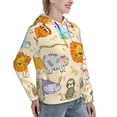 thumbnail image 6 of Honeii Animals Pattern Womens Oversized Hoodies Long Sleeve Sweatshirts Pullover Fall Outfits with Pocket-X-Large, 6 of 7