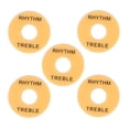 thumbnail image 1 of 5 Pieces Beige Toggle Switch Washer w/ Black Letters for LP Guitar, 1 of 6