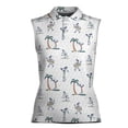 thumbnail image 2 of Funny Lady Golfer Gang Golf Player Women Sleeveless Polo XS-4XL, 2 of 5