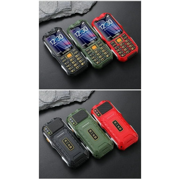 YEEMI Q8 GSM 2G Rugged Phone Big Battery Dual Flashlight 2.4inches