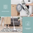 thumbnail image 6 of Gray Ethnic Feather Pattern Kitchen Rugs Sets Of 3,Kitchen Runner Rugs Non Skid Washable,Decorative Kitchen Floor Mats for Kitchen,Sink,Laundry,17"x30"+ 17"x47" + 17"x59", 6 of 6