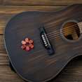 thumbnail image 1 of OUNONA 6 Pcs Piquets de Réglage de Guitare de Remplacement Ovales en Résine pour Guitares Acoustiques Design Rouge, 1 of 5