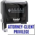 thumbnail image 1 of Large Self-Inking Attorney-Client Privilege Stamp, Trodat Printy 4913, Press and Print Stamping, Impression Size 7/8" x 2-1/4", Up to 10,000 Impressions - Blue Ink, 1 of 10