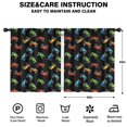 thumbnail image 2 of Blackout Kids Curtains,Monster Cartoon Truck Black Pattern Children's Insulated Curtains Set Of 2,Bedroom Essentials,Toddler Room Decor 52"x63", 2 of 5