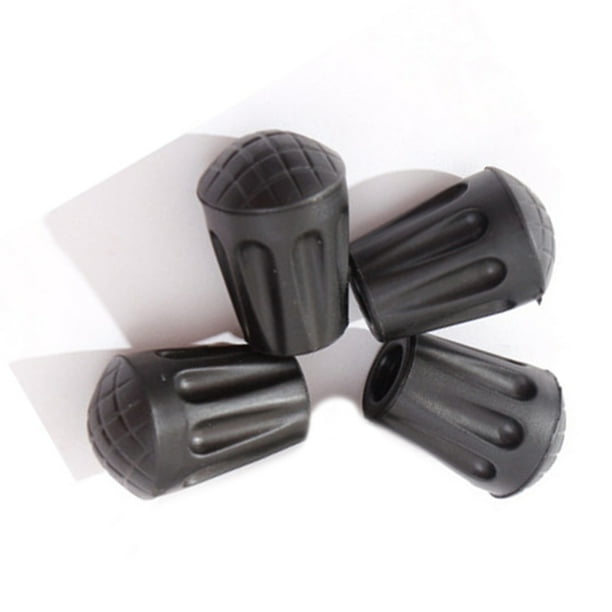 4Pcs Walking Stick Rubber Ferrules Cane Crutch Tip Ends Trekking Pole Tip Cover